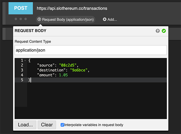 Editing the request body and content type