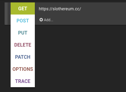 Changing the HTTP Method